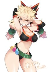 1girls 2019 armpits arms_behind_head artist_name belt bikini breasts cleavage condom condom_belt cowboy_shot female female_bakugou female_only filled_condom genderswap_(mtf) high_resolution hotvr katsuki_bakugou large_breasts light-skinned_female light_skin long_hair looking_at_viewer midriff my_hero_academia navel red_eyes rule_63 simple_background smile smiling smiling_at_viewer solo spiky_hair stomach swimsuit teasing teasing_viewer thighs tied_hair twintails uncensored white_background rating:Safe score:506 user:TwinkieLord