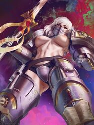 1girls adeptus_astartes areolae armor breasts breasts_apart color curvy erect_nipples fanart female female_only female_space_marine genderbend genderswap genderswap_(mtf) green_hair grey_knight large_breasts nipples no_bra purity_seal rule_63 sci-fi science_fiction scifi solo solo_female space_marine themaestronoob topless viewed_from_below warhammer_(franchise) warhammer_40k yellow_eyes rating:Explicit score:117 user:GoogleLicksRam