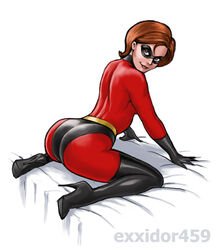 1girls ass ass_focus big_ass big_breasts big_butt boots brown_hair butt_focus costume curvaceous curves curvy curvy_figure disney domino_mask elastigirl exxidor455 exxidor459 fat_ass female female_focus helen_parr hips huge_ass large_ass latex mask milf mother pixar smooth_skin solo superhero superheroine the_incredibles thick_ass thick_legs thick_thighs voluptuous watermark wide_hips rating:Explicit score:96 user:ShadowPain