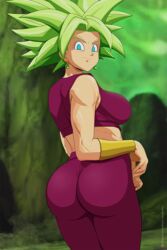 1girls ass big_ass big_breasts blue_eyes breasts dragon_ball dragon_ball_super eye_contact female female_focus female_only kefla krabby_(artist) legendary_super_saiyan looking_at_viewer potara_earrings sideboob solo standing super_saiyan super_saiyan_2 thick_thighs universe_6_saiyan/universe_7_saiyan rating:Questionable score:129 user:Mukkypokky