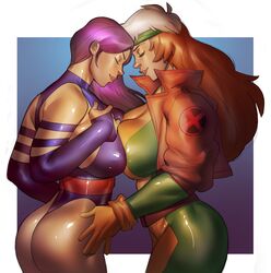 2girls anna_marie ass betsy_braddock big_breasts female female_only large_breasts marvel marvel_comics ph psylocke rogue_(x-men) superheroine x-men yuri rating:Questionable score:160 user:justausername