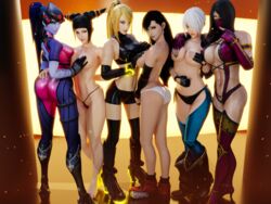 3d 6+girls 6girls adeptusinfinitus angel_(kof) ass black_hair blender blizzard_entertainment blonde_hair bodysuit breasts elbow_gloves female final_fantasy final_fantasy_vii fit gloves group hand_bra handbra juri_han king_of_fighters latex latex_gloves latina legs looking_at_viewer metroid midriff mileena mortal_kombat mortal_kombat_(2011) multiple_girls nintendo overwatch panties samus_aran silver_hair skintight sover street_fighter street_fighter_v thighhighs thong tifa_lockhart topless underboob widowmaker rating:Questionable score:225 user:boobel