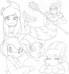 00s 2000s 2008 amy_rose anthro big-e6 clothing crossover female female_only furry ghost ghost_girl human kirby_(series) lady_like lah mario_(series) mega_man mega_man(classic) monochrome multiple_females night_of_the_werehog nintendo princess_daisy sega short_hair simple_background sonic_(series) splash_woman straight_hair traditional_media white_background rating:Explicit score:14 user:bot