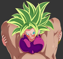 1boy 1girls alternate_breast_size big_breasts blue_eyes blush bra breasts censor_bar censored clothed_paizuri dragon_ball dragon_ball_super earrings female fusion green_eyes green_hair holding_legs kefla large_breasts legendary_super_saiyan light-skinned_female light_skin looking_at_another looking_away male naked nipples nipples_visible_through_clothing paizuri paizuri_under_clothes penis potara_earrings rom saiyan short_hair smiling spiky_hair straight super_saiyan super_saiyan_2 rating:Explicit score:101 user:Bj14