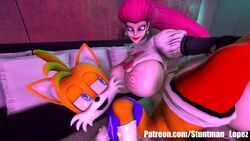 3d anal anal_penetration anal_sex animated big_ass big_balls big_breasts big_penis blue_eyes breasts crossover cum cum_while_penetrated cumming eye_contact femboy futa_on_male futanari handsfree_ejaculation huge_breasts huge_cock intersex jessie_(pokemon) looking_at_another nintendo open_mouth penis pink_hair pokemon pokemon_(franchise) sega shocking_(artist) smile smiling sonic_(series) sonic_the_hedgehog_(series) sound stockings tagme tails team_rocket video rating:Explicit score:114 user:mukifoso