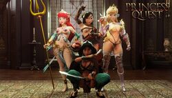 3d 4girls aladdin_(1992_disney_film) ariel_(the_little_mermaid) asian asian_female aurora_(sleeping_beauty) bikini_armor black_hair blonde_hair busty crisisbeat crossover dark-skinned_female dark_skin dawn_(princess_quest) disney disney_princess fa_mulan female female_focus female_only hourglass_figure huolong_(princess_quest) jazz_(princess_quest) long_hair marina_(princess_quest) mulan_(1998_film) princess princess_jasmine princess_quest red_hair royalty skimpy skimpy_armor skimpy_clothes sleeping_beauty_(1959_film) the_little_mermaid_(1989_film) warrior wide_hips rating:Explicit score:95 user:Zardauz