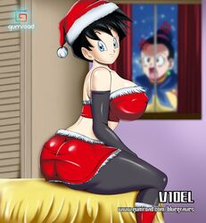 2girls angry ass bed bedroom big_ass big_breasts big_butt black_hair blue_eyes bluegraves breasts busty censored chichi christmas clothed curvy dat_ass dragon_ball dragon_ball_z female female_only from_behind funny fur gloves hips holidays huge_breasts large_breasts legs looking_at_viewer santa_costume santa_hat school school_girl sexually_suggestive shirt short_hair shorts sitting smile spandex stockings teenager thick_thighs thighs videl voluptuous wide_hips xmas rating:Explicit score:147 user:DBgirls457