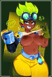 1girls 2023 big_breasts brawl_stars busty dark-skinned_female dark_skin female female_focus female_only glasses glasses_on_head gloves green_hair huge_breasts large_breasts maisie_(brawl_stars) marauder_maisie multiplylayer solo solo_female solo_focus standing supercell tagme thick_thighs wide_hips rating:Explicit score:215 user:Rajkot567