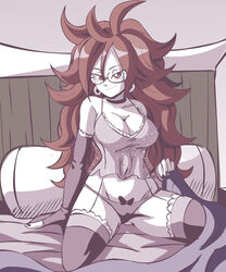 1girls android_21 android_21_(human) arm_gloves armwear babydoll bed bed_covers bed_sheet bed_sheets bedroom bedroom_eyes bedsheets belly_button big_breasts black_nails blue_eyes bow_panties breasts brown_eyes brown_hair choker cleavage come_hither curvaceous curvy curvy_figure dragon_ball dragon_ball_fighterz female female_only fingerless_arm_sleeves fingerless_elbow_gloves fingerless_gloves glasses headboard hips hourglass_figure imminent_sex lace lace-trimmed_gloves lace-trimmed_legwear lace-trimmed_thighhighs lewdamone lingerie long_hair messy_hair navel negligee panties seductive seductive_look seductive_smile shounen_jump smile solo solo_female solo_focus stockings tease teasing thick_thighs thighhighs thighs voluptuous wide_hips rating:Questionable score:196 user:dunno92