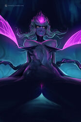 1girls areolae bbc-chan big_breasts breasts demon demon_girl evelynn female female_only large_breasts league_of_legends looking_at_viewer monster_girl nipples pussy simple_background solo spread_legs succubus rating:Explicit score:156 user:justausername