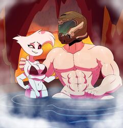 2boys 4_arms abs angel_dust_(hazbin_hotel) anthro artist_request crossover crossover_pairing crossover_shipping demon doom doom_slayer_(doom) faceless_male hazbin_hotel helmet human human_on_anthro humanoid male male_human/male_anthro male_human/male_demon male_human/male_humanoid male_on_anthro muscular muscular_male nude nude_male red_eyes rule_63 source_request straight_hair tagme vivienne_medrano rating:Questionable score:216 user:marvyn