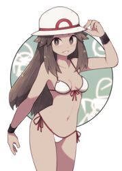 1girls alternate_outfit armpits belly bikini breasts cleavage eye_contact female female_only hat human_only lamb-oic029 leaf_(pokemon) looking_at_viewer midriff navel nintendo pokemon pokemon_frlg solo wide_hips rating:Questionable score:122 user:justausername