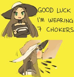 2koma all_the_way_to_the_base beauty_(pokemon) beauty_(pokemon_masters) borvar brown_hair challenge choker choker_snapping comic crossed_arms deepthroat english_text fellatio green_eyes hat human human_only instant_loss_2koma irrumatio long_hair meme nintendo npc_trainer oral oral_sex petite pokemon pokemon_masters rape septuple_choker_snapping slq snap_my_choker tears teenager throat_bulge rating:Explicit score:512 user:kikimaru024