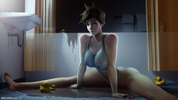 1girls 3d areolae ass bath bathroom bathtub big_breasts breadblack breasts female female_only large_breasts looking_at_viewer nipples no_panties no_pants overwatch rubber_duck solo splits spread_legs tracer translucent_clothing transparent_clothing wet rating:Explicit score:678 user:justausername