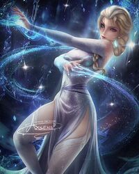 1girls axsens blonde_hair clothing disney elsa_(frozen) female frozen_(film) ice medium_breasts solo rating:Questionable score:138 user:jedijam91