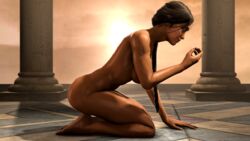 1girls 3d 3d_(artwork) barefoot dark-skinned_female dark_skin feet female female_only jade_(mortal_kombat) kneeling long_hair mortal_kombat mortal_kombat_11 nude nude_female smokescreen117 soles solo toes rating:Explicit score:42 user:playwithmyrocket