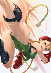 1girls beret big_breasts blonde_hair blue_eyes braid braided_hair braided_twintails british cammy_white capcom clothed_female cute european female female_focus female_only leotard light-skinned_female long_hair long_twintails looking_at_viewer mature_female mhk_(mechamania) muscular_female pale-skinned_female petite scar seductive_look solo solo_female solo_focus street_fighter teenager twintails rating:Explicit score:82 user:Ponic5