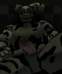 1boy 1male animatronic cum erection five_nights_at_freddy's five_nights_at_freddy's_3 green_fur male_only solo solo_male springtrap springtrap_(fnaf) william_afton rating:Explicit score:28 user:Him3j1