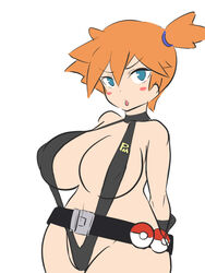 1girls alternate_breast_size big_breasts bikini blush breasts dd_(artist) female female_only green_eyes huge_breasts kasumi_(pokemon) large_breasts misty_(pokemon) nintendo nipples orange_hair pokeball pokemon pokemon_rgby solo the_electric_tale_of_pikachu thick_thighs thighs rating:Questionable score:32 user:Misty_lover