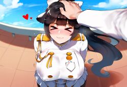  ai-generated azur_lane breasts headpat henrik_n nai_diffusion pantyhose takao_(azur_lane)  rating:safe score: user:bot