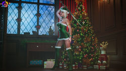 astex christmas christmas_tree ciri clothing female green_eyes light-skinned_female solo sword the_witcher_(series) the_witcher_3:_wild_hunt white_hair rating:Explicit score:4 user:Kokizi