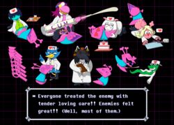 <3_eyes ambiguous_gender ambiguous_penetrated animal_mask anthro armless ass avian beak_mask berdly bird blush bodily_fluids bottomless bovid cake caprine catti_(deltarune) cervid clothed clothed_sex clothing cum cum_in_mouth cum_in_pussy cum_inside cumshot deltarune dessert dildo dizzy_eyes doctor domestic_cat ejaculation english_text eye_pop felid feline felis fellatio female female/ambiguous female_penetrating feral food gameplay_mechanics genital_fluids genitals gesture goat hands-free happy happy_sex heart hi_res human jockington_(deltarune) johnbrain93 kris_(deltarune) looking_pleasured male male/ambiguous male/female male/male mammal mask monster noelle_holiday oral orgasm orgasm_face penetration penile penis plague_doctor pussy questionable_consent ralsei reptile rule_63 scalie sex sex_toy simple_background snake spilled_drink spontaneous_ejaculation strapon susie_(deltarune) syringe text tray undertale_(series) uniform video_games virovirokun rating:Explicit score:37 user:bot