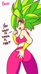 1girls animated animated_gif ass ass_grab breasts clothing diives dragon_ball dragon_ball_super earrings female female_only fusion gif green_hair groping kefla legendary_super_saiyan light-skinned_female light_skin looking_at_viewer looking_back patreon potara_earrings saiyan short_hair shounen_jump solo spiky_hair super_saiyan text watermark rating:Questionable score:402 user:justausername