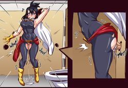 1boy 1girls big_breasts black_eyes black_hair blush boots cape clenched_teeth clothed_sex clothing cross_section cum cum_drip cum_in_pussy cum_inside female from_behind glory_hole gloves impregnation legs_together long_hair male muscular_female my_hero_academia nana_shimura nonosamu penetration penis public_restroom restroom sex torn_clothes trembling unwanted_impregnation vaginal_penetration vaginal_sex wide_eyed wide_hips rating:Explicit score:437 user:Fove_vento