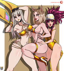 1girls ahri akali bikini blonde_hair k/da_ahri k/da_ahri_prestige_edition k/da_akali k/da_akali_prestige_edition k/da_kai'sa k/da_kai'sa_prestige_edition k/da_series kai'sa kyoffie league_of_legends rating:Explicit score:37 user:ZiidroC