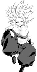 1girls breasts caulifla cleavage dragon_ball dragon_ball_super female huge_breasts long_hair looking_at_viewer rom saiyan shounen_jump solo solo_female spiky_hair super_saiyan super_saiyan_2 tagme rating:Explicit score:100 user:Bleach_loverwdwefs