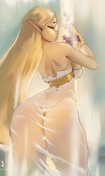 1girls ass ass_focus barely_clothed bedroom_eyes big_ass blonde_hair female ftu_(artist) huge_thighs large_ass long_hair nintendo pointy_ears princess_zelda see-through solo the_legend_of_zelda thick_thighs zelda_(breath_of_the_wild) rating:Questionable score:102 user:Ugabuga