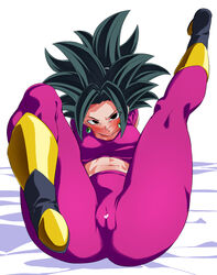 1girls abs black_eyes black_hair boots breasts cameltoe clothed dragon_ball dragon_ball_super earrings female female_focus female_only fusion huge_breasts kefla leggings light-skinned_female light_skin looking_at_viewer ponytail potara_earrings pussy rom saiyan short_hair shounen_jump solo spiky_hair rating:Explicit score:224 user:Bleach_loverwdwefs