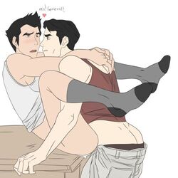 2boys anal ass avatar_the_last_airbender clothed_sex clothing gay general_iroh mako male male_only nickelodeon pants_down partially_clothed smooth_skin tagme the_legend_of_korra uncensored yaoi rating:Explicit score:52 user:Navatar13