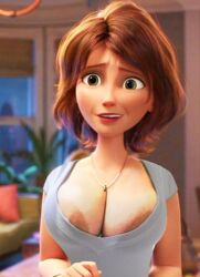 1girls 3d accurate_art_style areola_slip areolae aunt aunt_cass big_breasts big_hero_6 breasts brown_hair cass_hamada cleavage disney edit female female_focus female_only green_eyes huge_areolae huge_breasts nipple_slip oblivious pancake_nipples screenshot screenshot_edit solo visible_nipples wardrobe_malfunction yetig rating:Explicit score:564 user:YetiG