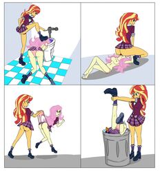 2girls bathroom bound breasts bully bullying cunnilingus dirty domination equestria_girls face_in_toilet facesitting female female_only femdom femsub fluttershy_(mlp) foot_on_head forced forced_yuri head_in_toilet humiliation lezdom messy my_little_pony naked panties pink_panties plaid_skirt pleated_skirt red_panties school school_uniform schoolgirl sitting_on_face skirt stall straight_hair sunset_shimmer swirlie toilet trashcan two_tone_hair upside_down upskirt wedgie yuri rating:Questionable score:134 user:jaykayftw