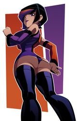 big_breasts black_hair boots clothed_female dc duo_damsel earrings female female_only high_heel_boots high_heels legion_of_superheroes luornu_durgo orange_highlights panties purple_eyes purple_highlights purple_lipstick ravenravenraven solo solo_female solo_focus superheroine thighhigh_boots three-tone_hair triplicate_girl rating:Questionable score:85 user:Reizo40