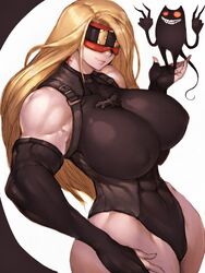 1girls abs assassin big_breasts blindfold blonde_hair breasts cleavage eddie eddie_(guilty_gear) elbow_gloves extreme_muscles female female_only fumio_(rsqkr) genderswap guilty_gear huge_ass huge_breasts joestar_birthmark large_breasts long_hair muscles muscular muscular_female naughty_face rule_63 seductive seductive_smile shadow smile solo thick_thighs thong_leotard wide_hips zato-1 rating:Questionable score:157 user:justausername