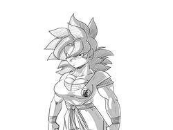 1girls big_ass big_breasts dragon_ball female female_goku genderswap goki monochrome pseudocel rule_63 saiyan son_goku tomboy wide_hips rating:Questionable score:35 user:Kaiokenx34