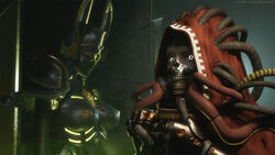 3d adeptus_mechanicus crossbowpussycat faceless_male necron robot robot_girl techpriest thumbs_up warhammer_(franchise) warhammer_40k rating:Explicit score:30 user:apulaz