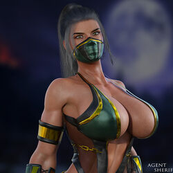 1girls 3d armband armlet black_hair boots bracelet bracers breasts cleavage edenian face_mask female female_only fit fit_female gauntlets green_eyes huge_breasts jade_(mortal_kombat) large_breasts looking_at_viewer mask mortal_kombat mortal_kombat_(2011) muscular muscular_female ninja nipple_bulge nordfantasy solo staff toned toned_female rating:Questionable score:119 user:ShadowPain