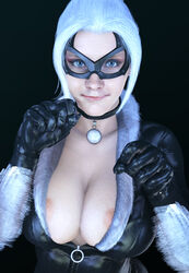 1girls 3d areola_slip areolae batesz big_breasts black_cat_(marvel) blue_eyes bodysuit breasts busty choker cleavage domino_mask eyelashes felicia_hardy female female_focus female_only hourglass_figure large_breasts long_hair looking_at_viewer marvel marvel_comics mask overflowing_breasts pinup pose posing solo source_filmmaker spider-man_(ps4) spider-man_(series) tied_hair white_hair wide_hips rating:Explicit score:115 user:zardbob