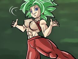 abs big_breasts breasts dragon_ball dragon_ball_super exposed_breasts female female_only female_saiyan green_hair kefla large_breasts legendary_super_saiyan muscular muscular_female potara_earrings pseudocel saiyan shirt_lift solo super_saiyan super_saiyan_2 thick_thighs universe_6/universe_7 universe_6_saiyan/universe_7_saiyan rating:Explicit score:43 user:Kaiokenx34