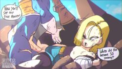 1boy 1girls android_18 animated beaten blonde_hair blue_eyes breasts defeated diives dragon_ball dragon_ball_z female female_focus gif gloves human humanoid male nipples one_eye_closed patreon penis rape sex solo_focus straight text torn_clothes vaginal vaginal_penetration vaginal_sex vegeta watermark rating:Explicit score:244 user:Anonymous77