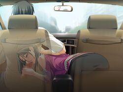 1boy asakura_sakura black_hair blowjob blush car car_interior censored cheating cheating_husband cheating_wife fellatio female hair long_skirt oral penis road_head see-through shiga_ryouji skirt umetsu_reimi uwaki_tsuma rating:Explicit score:147 user:bot