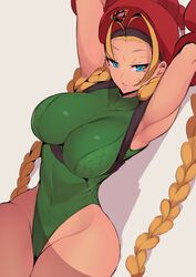 blonde_hair blue_eyes bodysuit braided_twintails cammy_white female female_only large_breasts leotard long_hair nac000 skin_tight solo solo_female solo_focus street_fighter thick_thighs rating:Explicit score:255 user:Reizo40