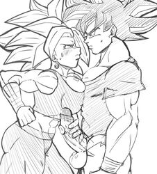 1boy 1boy1girl 1girls abs absurd_res biceps breast_press breast_squish breasts clothed clothed_male_clothed_female clothes clothing crop_top dragon_ball dragon_ball_super earrings female female_saiyan fusion handjob hips huge_breasts kefla legendary_super_saiyan looking_at_another looking_at_each_other looking_at_partner looking_up monochrome muscles muscular muscular_female muscular_male naughty_face potara_earrings pseudocel saiyan seductive serious shiny shiny_breasts shiny_hair shiny_skin shiny_testicles short_hair sketch son_goku spiky_hair super_saiyan super_saiyan_2 sweat sweatdrop sweating tagme testicles thick thick_ass thick_bottom_lip thick_hips thick_penis thick_thighs thigh_gap thigh_highs thighhighs thighs tight_clothing tournament_of_power ultra_instinct universe_6/universe_7 universe_6_saiyan/universe_7_saiyan white_background yoga_pants rating:Explicit score:110 user:ThomasWayne