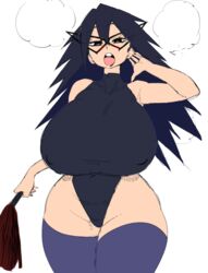 alternate_breast_size bedroom_eyes big_ass big_breasts blush coffing_(artist) flogger heavy_breathing huge_ass huge_breasts leotard midnight_(my_hero_academia) my_hero_academia nemuri_kayama rating:Explicit score:243 user:TogaTic