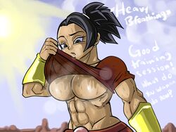 1girls abs big_breasts black_hair breasts breath dragon_ball dragon_ball_super female female_saiyan huge_breasts kale large_breasts looking_at_viewer muscular_female musk musk_clouds musky nipple_slip pseudocel saiyan shirt shirt_lift smell smelly solo solo_female steam steamy sweat sweatdrop sweating sweaty talking_to_viewer tanned_skin underboob universe_6/universe_7 universe_6_saiyan/universe_7_saiyan visible_breath wiping_sweat rating:Questionable score:107 user:Notsudo