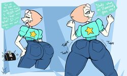 1girls ass ass_focus ass_shake big_ass big_butt bottom_heavy bubble_butt butt_shake cartoon_network color crystal_gem dancing dat_ass dumptruck_ass fat_ass female flat_chest gem_(species) huge_ass jeans milf mom_jeans pants pearl_(steven_universe) solo steven_universe steven_universe_future text thick_ass thick_legs thick_thighs tight_jeans tight_pants twerking voluptuous weirdisfun rating:Questionable score:472 user:Whatisthepoint