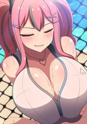 1boy 1girls 2d 2d_animation animated azur_lane bouncing_breasts breasts bremerton_(azur_lane) bremerton_(scorching-hot_training)_(azur_lane) censored cleavage cum cum_between_breasts cum_on_breasts cumshot female huge_breasts jewelry large_penis light-skinned_female light-skinned_male light_skin long_hair longer_than_30_seconds mammary_intercourse mole mole_on_breast necklace paizuri paizuri_under_clothes penis pink_eyes pink_hair sound sports_bra sweat text twintails two_tone_hair video wet yuzutei rating:Questionable score:1594 user:Dic